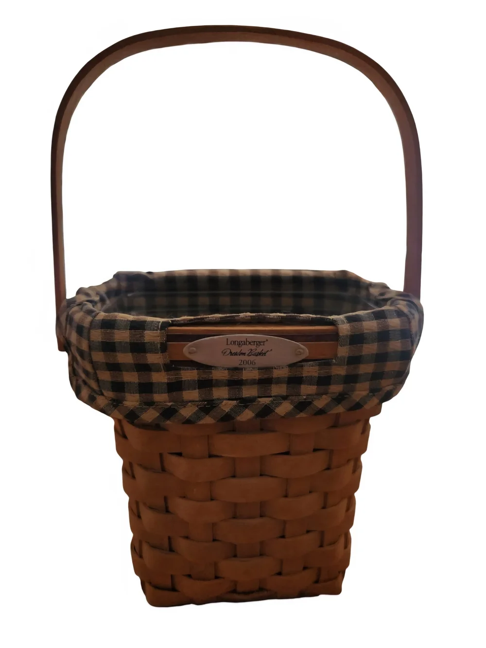 Longaberger 2006 Dresden Tour Basket w/ Plastic Protector & Fabric Liner